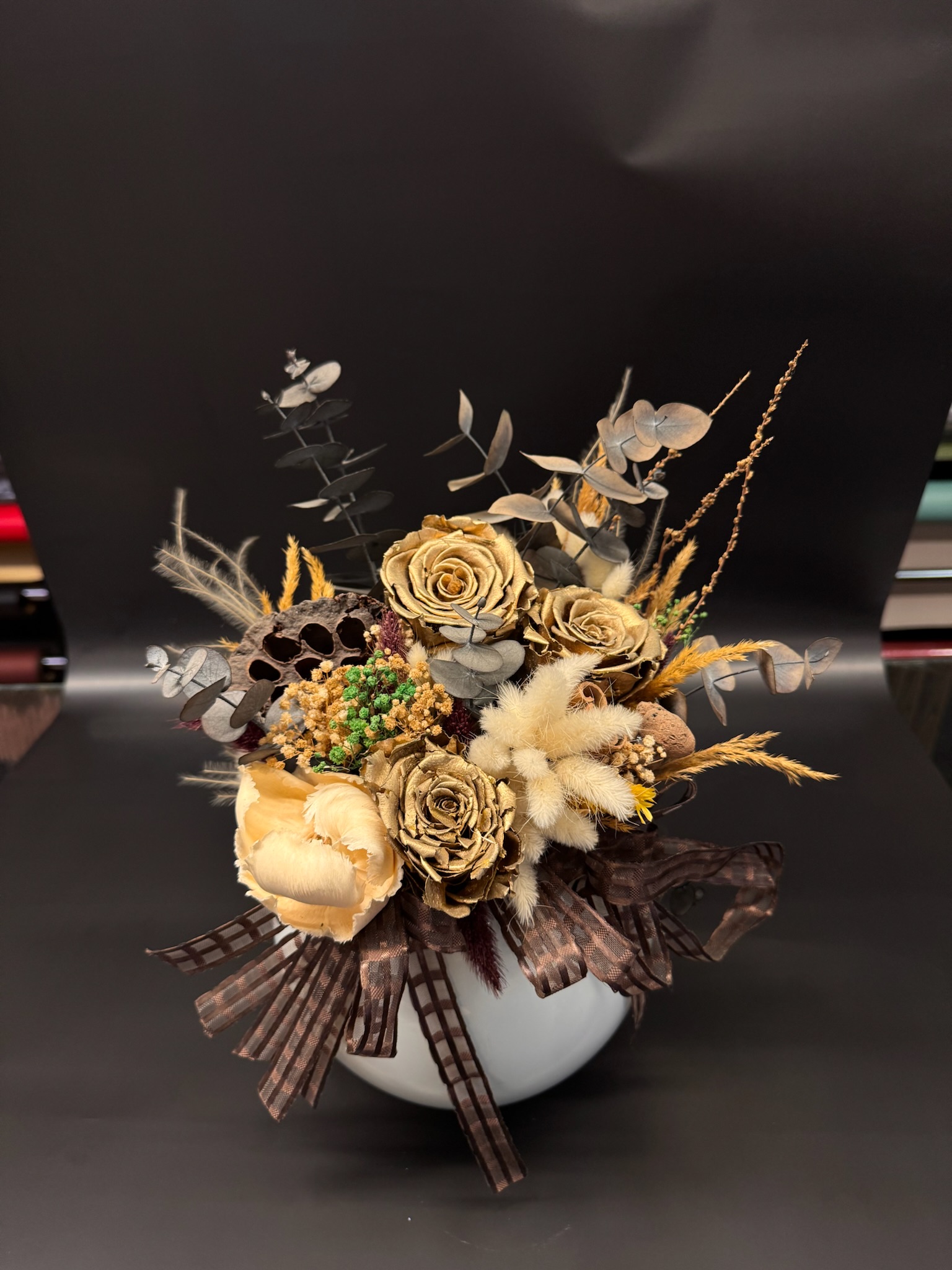 Solmayan Gül Fanuslu