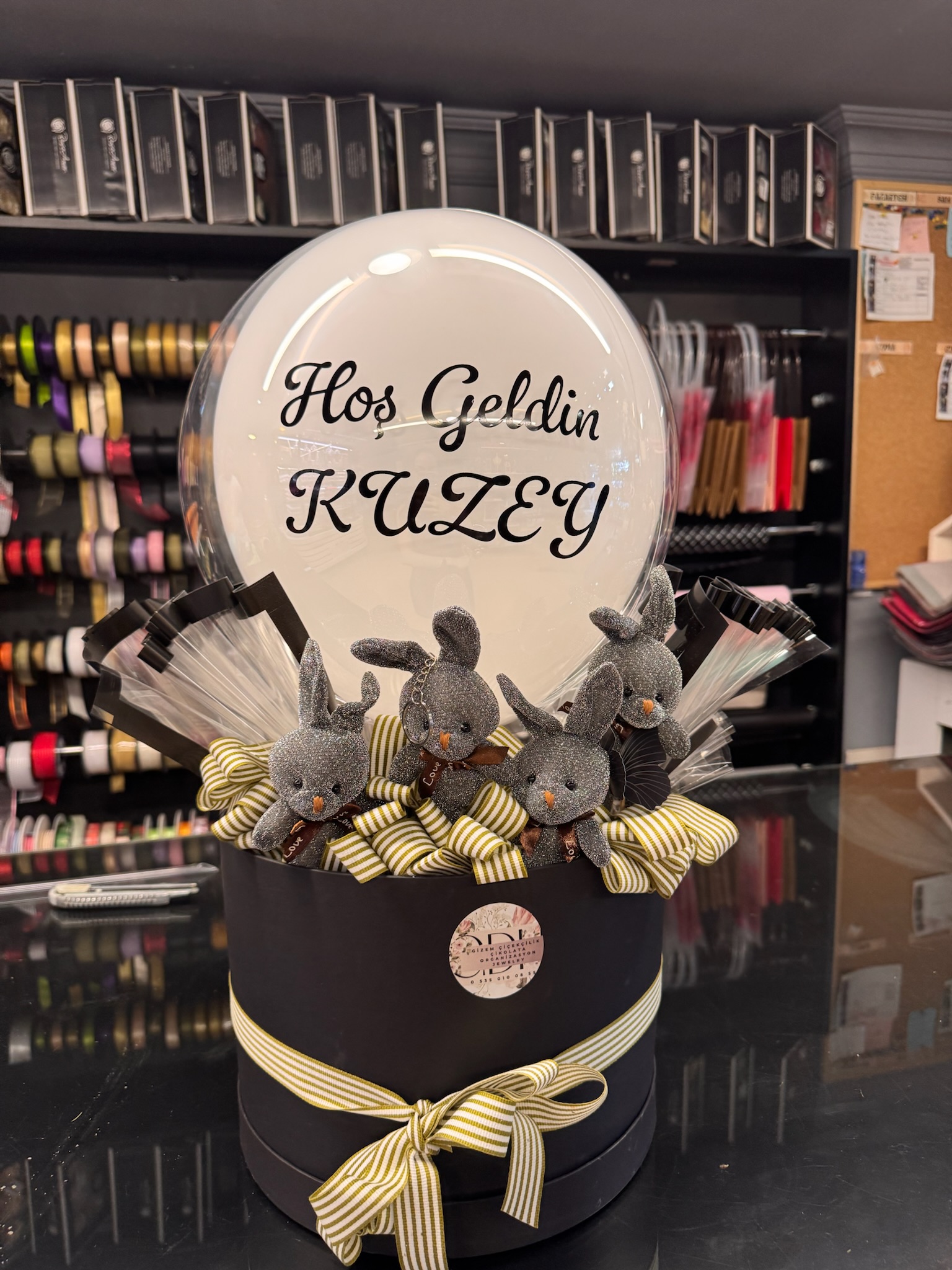 İsimli Balon - Ayıcık Kutusu