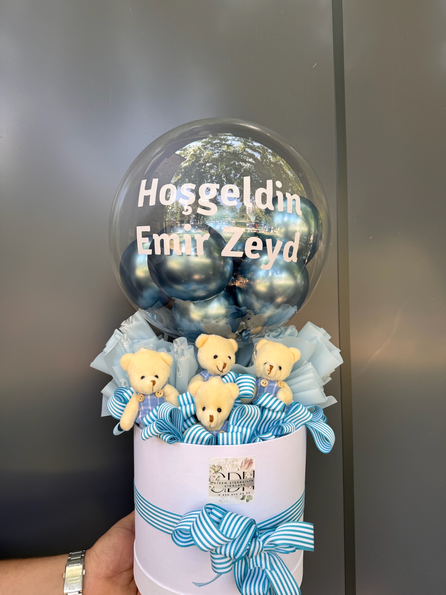 İsimli Balon - Ayıcık Kutu II